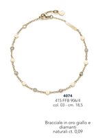Bracciale Unoaerre Donna Batticuore in Oro Diamante 0.09 Ct 415FFB9064000 - 415FFB9064000